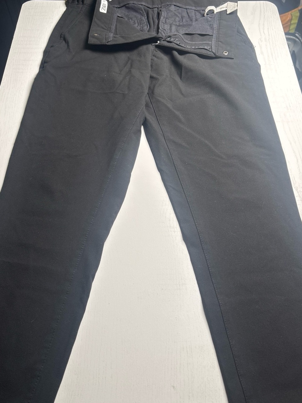 Zara Men's Black Slim Stretch Chinos
